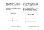 English worksheet: family tree