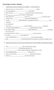 English Worksheet: present Simple or Present Continuous