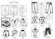 English Worksheet: clothes