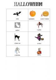 English worksheet: halloween vocabulary