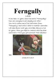 English Worksheet: Ferngully letter