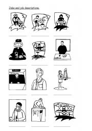 English Worksheet: Jobs and job descriptions