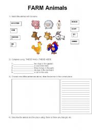 English Worksheet: FARM ANIMALS