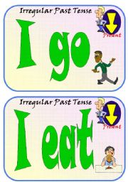 English Worksheet: Irregular Past Participle Flip Flashcards Part 1 of 5