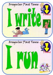 English Worksheet: Irregular Past Participles Flip Flashcards Part 5 of 5