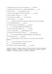 English Worksheet: -Ever words