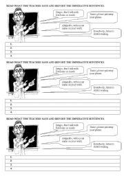 English Worksheet: find the imperative sentence