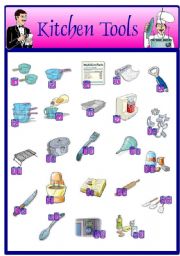 English Worksheet: Kitchen tools (14.08.08)