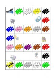 English Worksheet: Colours