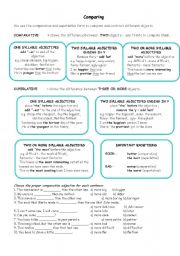 Comparatives and Superlatives