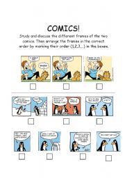 English Worksheet: Comics