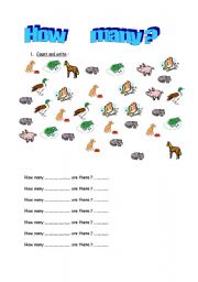 English worksheet: Useful worksheet !! 2 pages about numbers, colours and shapes !!