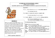 English Worksheet: Comparative /Superlative