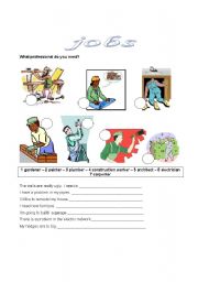 English Worksheet: JOBS