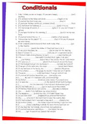 conditionals. GRAMMAR WORKSHEET 23