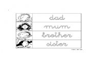 English Worksheet: Family