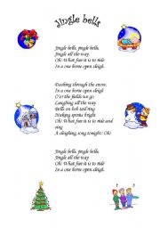 English Worksheet: jingle bells song