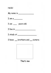 English worksheet: Introduction