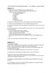 English Worksheet: Guide The Hound of the Baskervilles