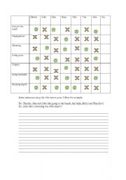 English Worksheet: Simple Present Likes and Dislikes