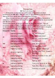 INTERJECTIONS