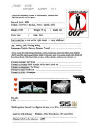 English Worksheet: James Bond