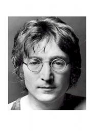 English Worksheet: flash-card john lennon