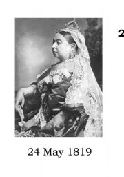 English Worksheet: flash-card Queen Victoria
