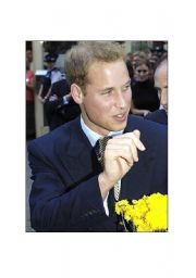 English worksheet: flash-card Prince William