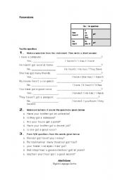 English Worksheet: Asking Yes or No Questions - Possessions