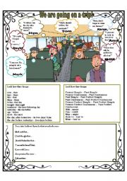 English Worksheet: WE ARE GOING ON A TRIP!