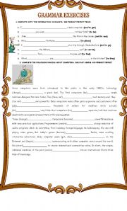 English Worksheet: GRAMMAR WORKSHEET