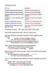 English Worksheet: ACTIVE AND PASSIVE