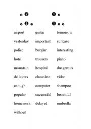 English Worksheet: Pronunciation