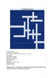 English Worksheet: Crossword Puzzle