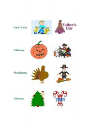 English worksheet: Holidays (2 of 2)