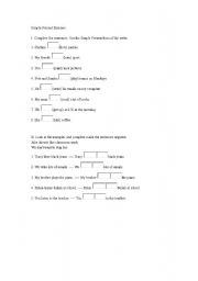 English worksheet: Simple Present Exersice