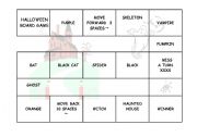 English worksheet: Halloween Board game