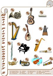 English Worksheet: Music Picture Vocabulary (2/2)