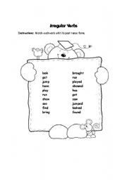 English Worksheet: Irregular verbs