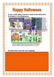 English Worksheet: Happy Halloween