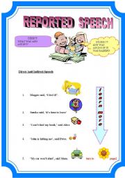 English Worksheet: Reported Speech(17-8-08)