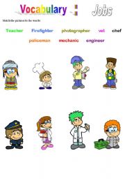 English Worksheet: Jobs