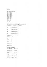 English Worksheet: Mathematics (Basics)