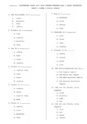 English Worksheet: Multiple Choice