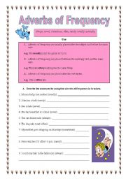English Worksheet: Adverbs of Frequency and Simple Present (18.08.08)