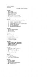 English worksheet: maria´s dilemma