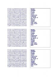 English Worksheet: Directions, ready to print.