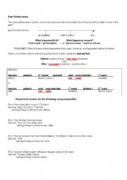 Past prefect continuous structure and blank fill