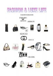 English worksheet: FASHION & STYLE